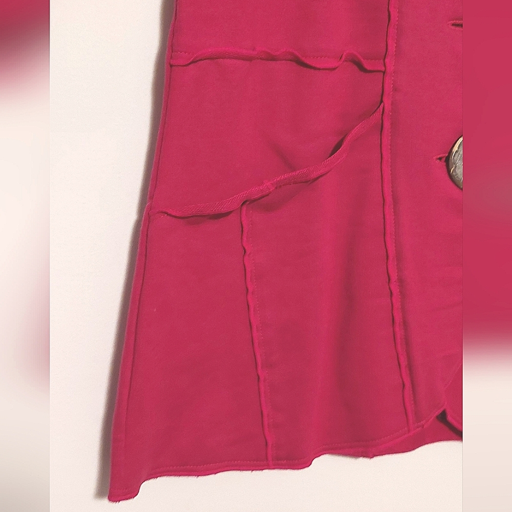 Neon Buddha Women's Pink Long Sleeved Button Front Jacket EUC Size XS - Picture 11 of 15